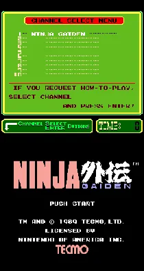 PlayChoice-10: Ninja Gaiden screen shot title